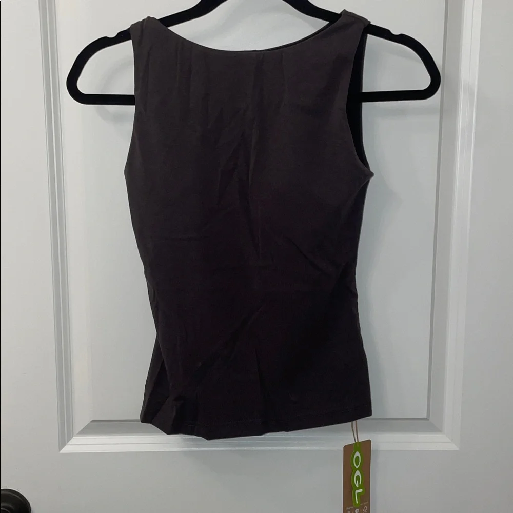 OGL Cotton Stretch Cotton Boatneck Brami Built-In Bra Dark Gray Size XS NWT!! - Picture 8 of 12